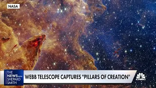 Web telescope captures 'pillars of creation'