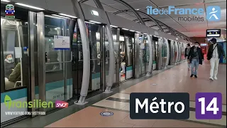 【4K】🇫🇷Paris Metro Ligne 14 saint - lazare :RATP |Just Train