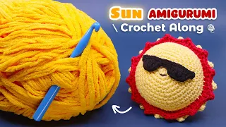 Giant Sun Amigurumi Pillow - Crochet Along 🧶☀️