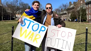 U.S. College Roommates from Russia and Ukraine Oppose War