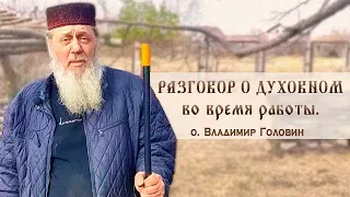 Разговор о духовном во время работы. о. Владимир Головин.