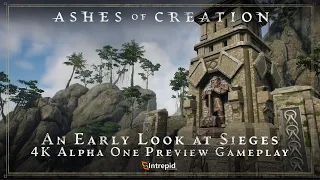 Ashes of Creation - Early Siege Gameplay in 4K