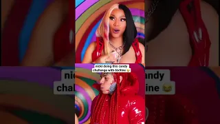 Nicki doing a candy race challenge with 6ix9ine 😂 #nickiminaj #shorts #viral