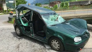 CAR CRASH ACCIDENT IN SWIZTERLAND | SWISSPOWERJET