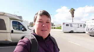 Friparkering vid strand och marknad i Portugal och en avstickare till Nirvana i Spanien.