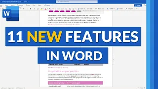 Top 11 NEW Features in Microsoft Word 2021 // Microsoft Word 365 Desktop, Mac & web