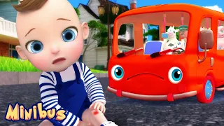 Boo Boo Song + Wheels On The Bus + Nursery Rhymes & Kids Songs | Minibus