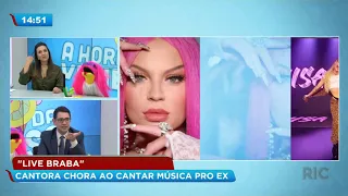 "Live Braba" Luisa Sonza chora ao cantar música para ex