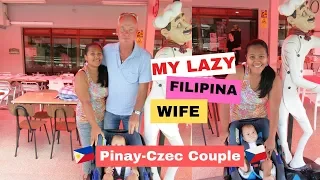 MY LAZY FILIPINA WIFE plus EATING IN PORTUGUESE RESTAURANT|Filipina Czechh Couple|HomolasTV