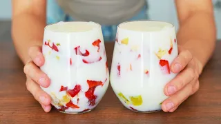 Do you have milk? Prepare this wonderful dessert without baking and without gelatin!