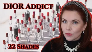 DIOR Addict Lip Shines! | Lip swatches | 22 shades
