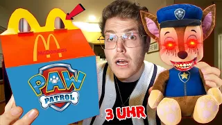 BESTELLE und KAUFE NIEMALS PAW PATROL HAPPY MEAL um 3 UHR NACHTS CHALLENGE !!