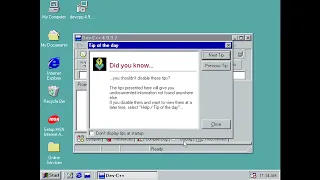 Programming on Windows 98