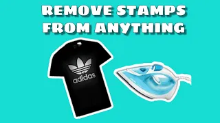 REMOVING LOGO FROM  THE SHIRT. REMOVE ANY STAMPS FROM YOUR SHIRT