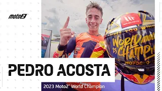 Pedro Acosta is the 2023 #Moto2 World Champion 🏆