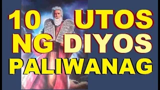 10 Sampung Utos Ng Diyos English At Tagalog Version Mula Sa Bibliya