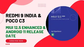 Redmi 9A / 9 India & Poco C3 MIUI 12.5 with Animations 😍😍 | Poco C3 MIUI 12.5.3.0 & Android 11