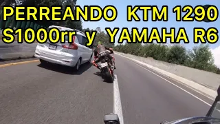 LA PEQUEÑA R6 Y LAS GIGANTES BMW Y KTM