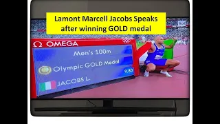 Lamont Marcell Jacobs Speaks after winning GOLD medal