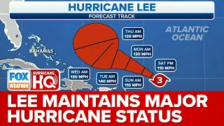 Hurricane Lee Maintains Major Hurricane Status, Expected To Regain Strength In Coming Days