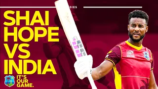 Century on 100th ODI Appearance 🙌 | Shai Hope 115 vs India 🏏 | EVERY BALL 📹