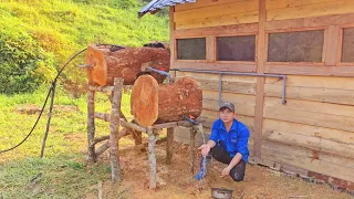 I FINALLY Built A Construction of Water Tanks And Wooden Water Filtration Systems.