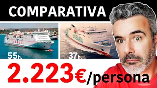 BARCOS Huelva, Cádiz - Tenerife, Las Palmas Gran Canaria ✅ VIAJE con MOTO. Precio billete, duración