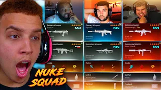 NUKE SQUAD BUILDS EACH OTHER'S LOADOUTS IN WARZONE! 😨