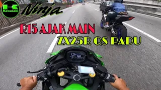 PADU TERUK QUICK SHIFTER ZX25R 🔥SMOOTH GILER BEB‼️AUTO YAMAHA R15 AJK MAIN ✅