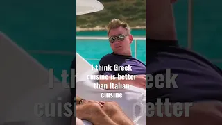 Gordon Ramsay shocks Gino D'Acampo. “Greek food is better than Italian.”