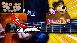 LAGU MASHA AND THE BEAR VERSI CEGUKAN | COVER GITAR + REAL KENDANG