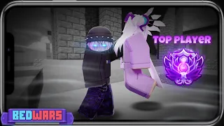 when MOBILE TRYHARD met the TOP RANKED PLAYER | ROBLOX BEDWARS