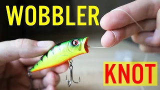 Easy and Strong Knot for a Topwater Wobbler (popper), Best fishing knot