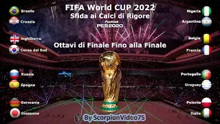 PES 2020 • FIFA World Cup Qatar 2022, Sfida ai Calci di Rigore, Ottavi di Finale fino Alla Finale