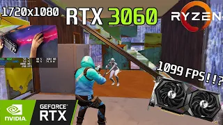 🚀 RTX 3060 + Ryzen 5 5600X · 240fps STABLE!? · 1720x1080 · FORTNITE Competitive Settings