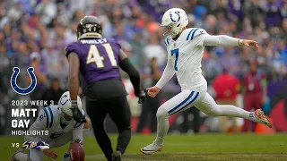 Matt Gay becomes First kicker in NFL history to make four 50 yards+ in a game.