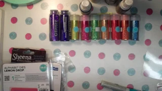 Destash Part 2 Distress ink,Stamp, Dies, MS glitters& Sprays, &more