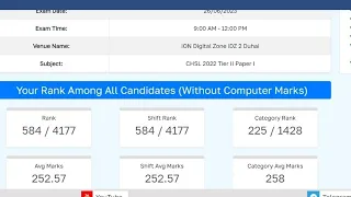 MY MARKS IN SSC CHSL MAINS 2022 | ANSWER KEY OUT