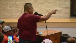 Emotions flare at Uvalde school board meeting before police chief's firing