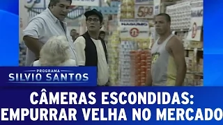 Câmeras Escondidas (08/05/16) - Empurrar Velha no Mercado