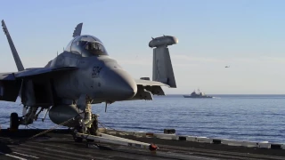 Carl Vinson Carrier Strike Group conducts a simulated strait transit, Nov. 4, 2016.