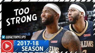 Anthony Davis & DeMarcus Cousins EPIC Highlights vs Blazers (2018.01.12) - 60 Pts 28 Reb Combined!