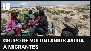 Mexicanos ayudan con agua y comida a migrantes en La Bestia