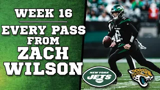 Zach Wilson Highlights - Week 16 - Every Pass vs Jaguars