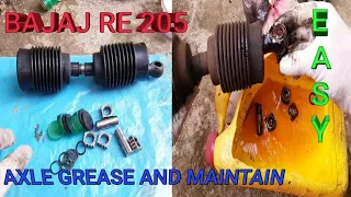 BAJAJ RE 205 Auto Axel maintain