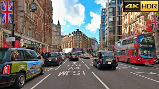 Driving in London-New Year 2023 | Central London to Kensington Drive | London's Rich Areas [4K HDR]