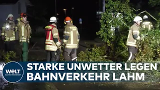 UNWETTER IN SÜDDEUTSCHLAND: Mehrere Verletzte – Bahnverkehr lahmgelegt