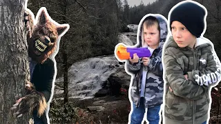 Chased By A Werewolf On Vacation!! Ultimate Nerf Monster Battle!!