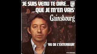 Serge Gainsbourg "Je suis venu te dire que je m'en vais" Lyrics  English and French