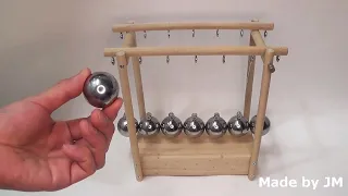 Homemade Newton's cradle